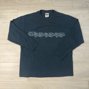 Vintage 90's Turtles Hawaii Surf Legends Long Sleeve Shirt Size Medium Blue Y2K
